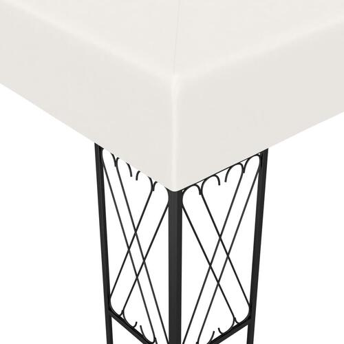 Pavillon 3x6 m stof cremefarvet