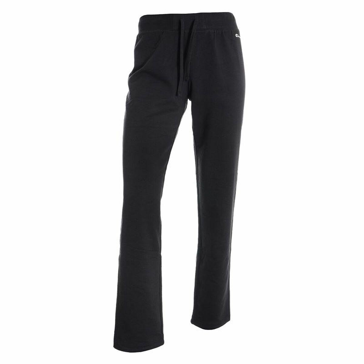 Lange sportsbukser Champion Drawstring Dame Sort S