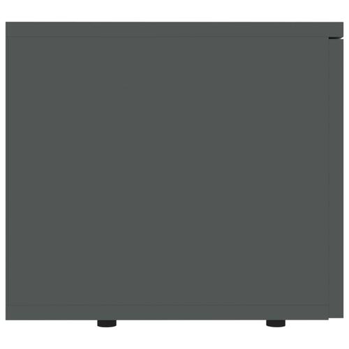 Tv-bord 80x34x30 cm konstrueret træ sort