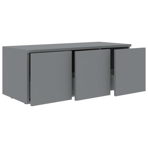 Tv-skab 80x34x30 cm konstrueret træ grå