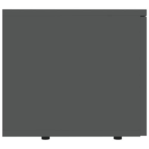 Tv-skab 80x34x30 cm konstrueret træ grå