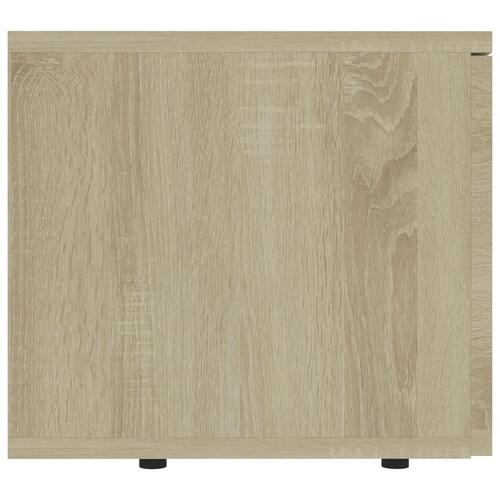 Tv-skab 80x34x30 cm spånplade sonoma-eg