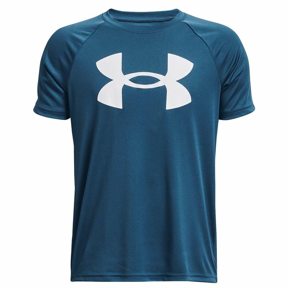Børne Kortærmet T-shirt Under Armour Big Logo Blå 14-16 år