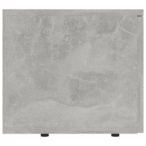 Tv-bord 80x34x30 cm konstrueret træ betongrå