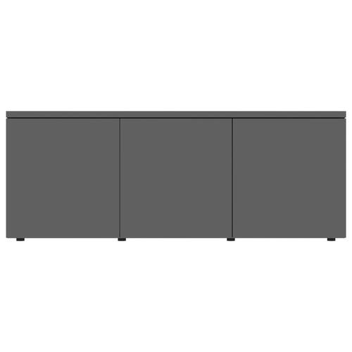 Tv-skab 80x34x30 cm spånplade sort højglans