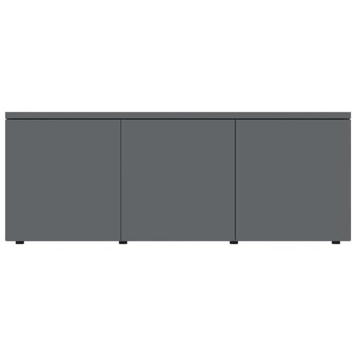 Tv-bord 80x34x30 cm konstrueret træ grå højglans