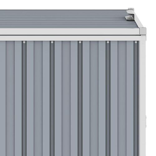 Skraldespandsskur 72x81x121 cm stål grå