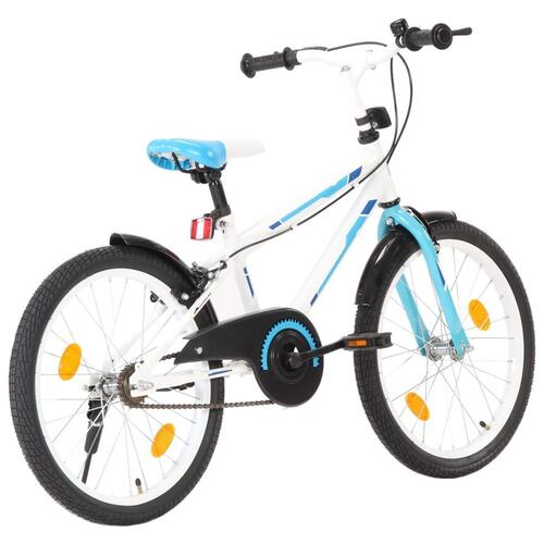 Børnecykel 20 tommer blå og hvid
