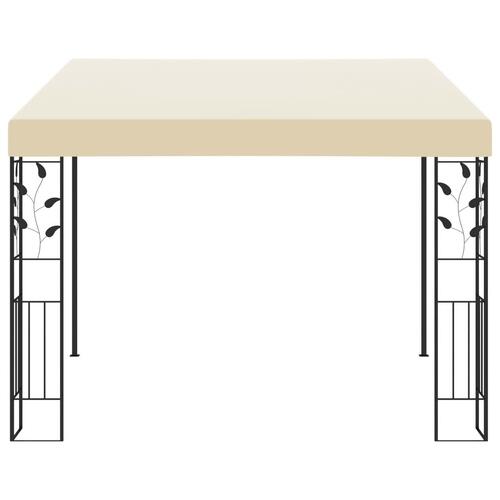 Vægmonteret pavillon 3x3x2,5 m cremefarvet