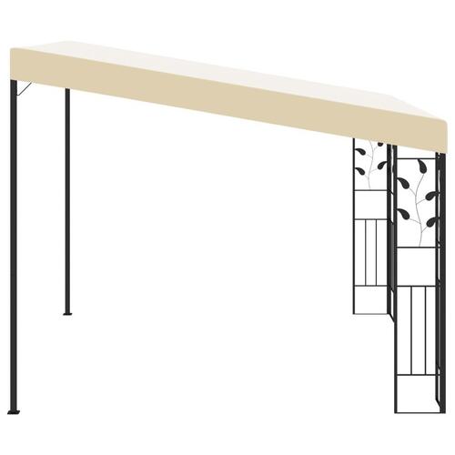 Vægmonteret pavillon 3x3x2,5 m cremefarvet