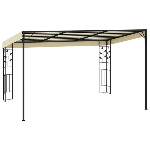 Vægmonteret pavillon 4x3x2,5 m cremefarvet