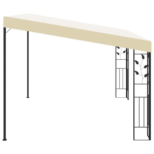 Vægmonteret pavillon 4x3x2,5 m cremefarvet