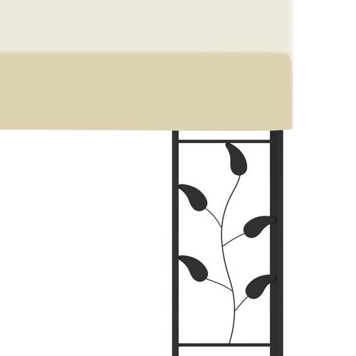 Vægmonteret pavillon 4x3x2,5 m cremefarvet