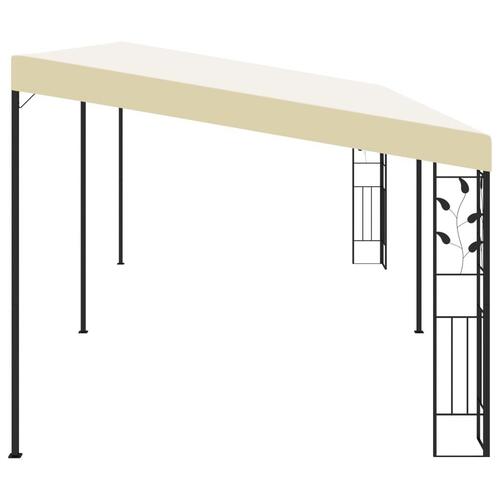 Vægmonteret pavillon 6x3x2,5 m cremefarvet