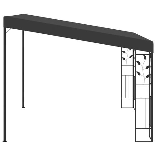 Vægmonteret pavillon 3x3x2,5 m antracitgrå