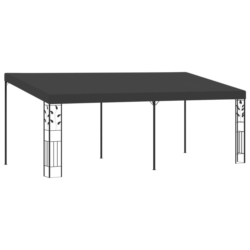 Vægmonteret pavillon 6x3x2,5 m antracitgrå