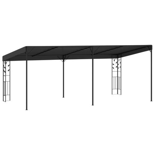 Vægmonteret pavillon 6x3x2,5 m antracitgrå