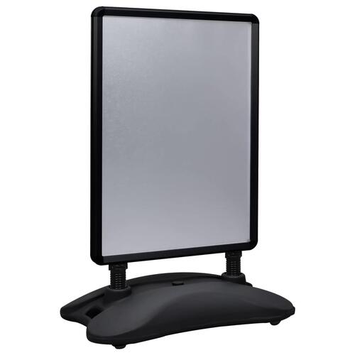 Plakatstativ A1 med fod aluminiumslegering sort