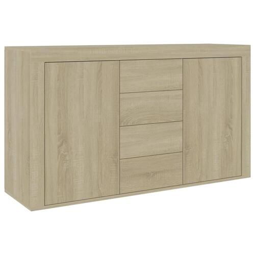 Skænk 120x36x69 cm konstrueret træ sonoma-eg