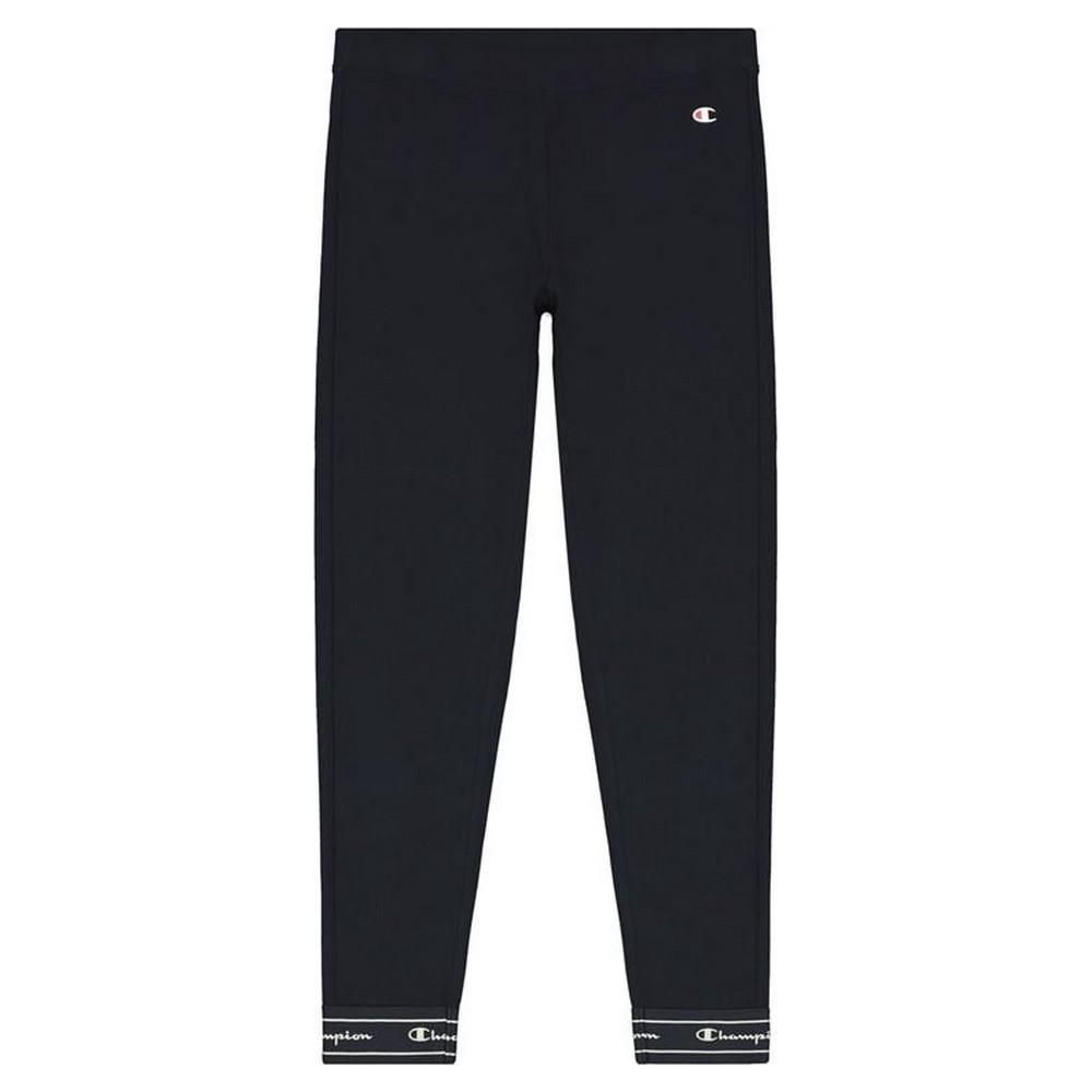 Sport leggings til kvinder Champion Crop Logo Tape W Mørkeblå M