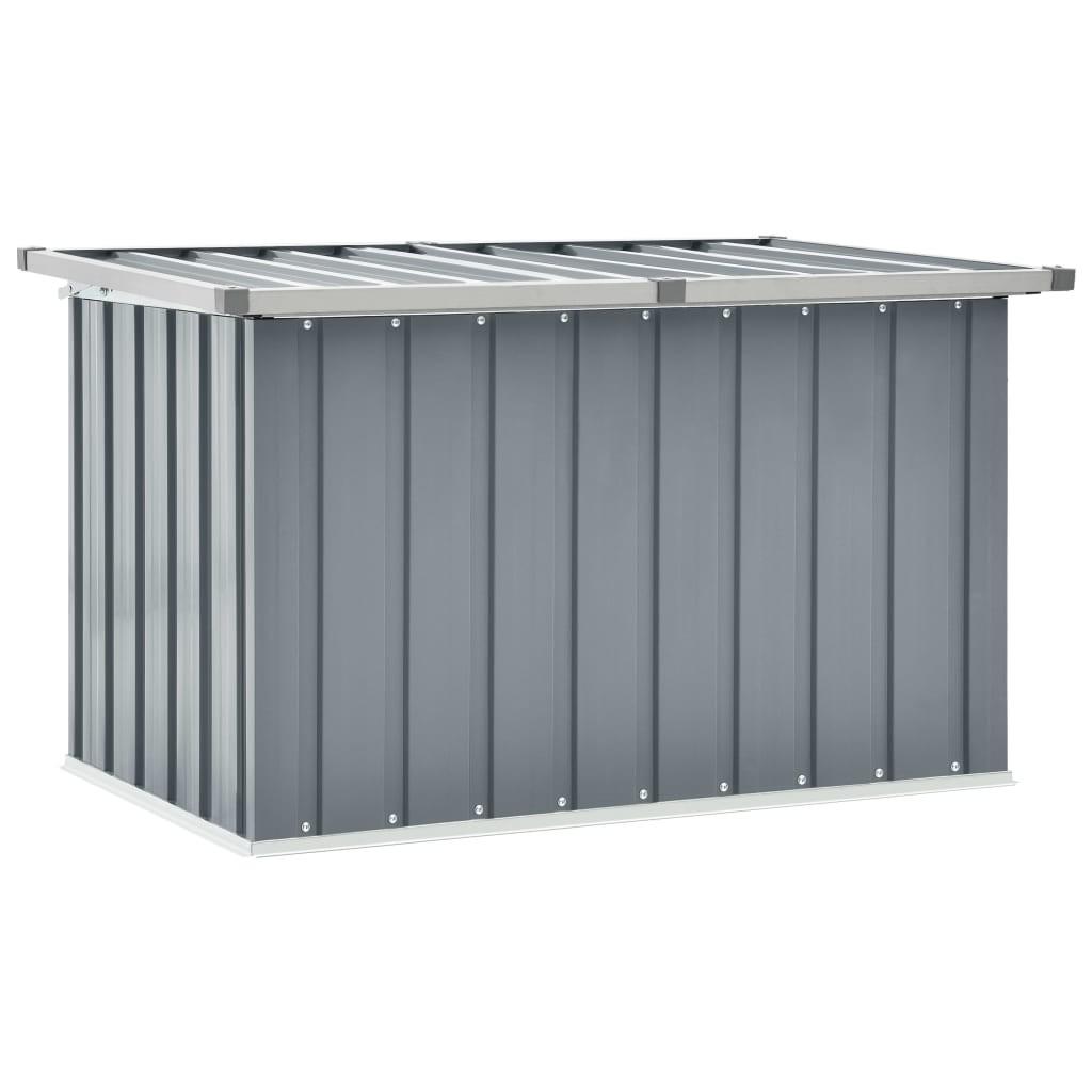 Opbevaringskasse til haven 109x67x65 cm grå