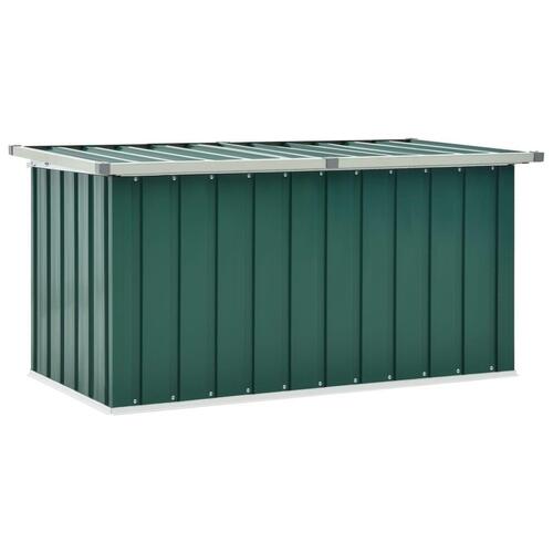 Opbevaringskasse til haven 129x67x65 cm grøn