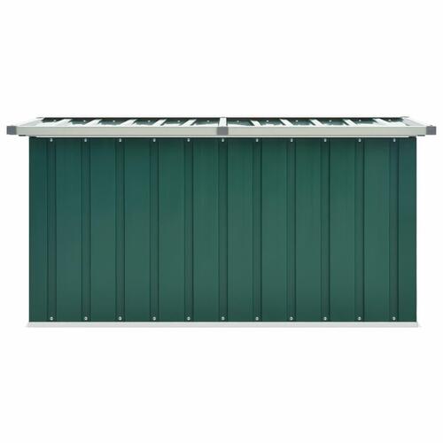 Opbevaringskasse til haven 129x67x65 cm grøn