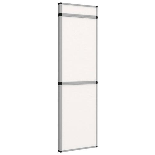 12-panels udstillingsvæg foldbar 242x200 cm hvid