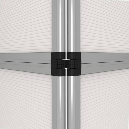 15-panels udstillingsvæg foldbar 302x200 cm hvid
