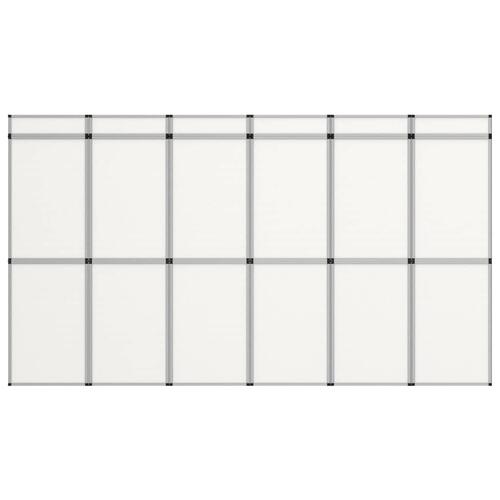 18-panels udstillingsvæg foldbar 362x200 cm hvid