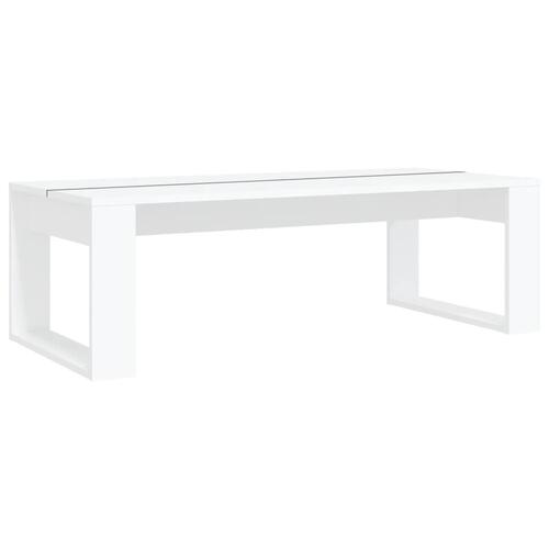 Sofabord 110x50x35 cm spånplade hvid