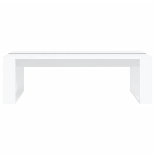 Sofabord 110x50x35 cm spånplade hvid