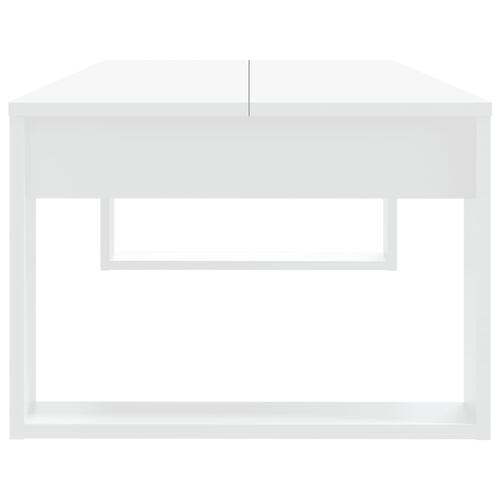 Sofabord 110x50x35 cm spånplade hvid