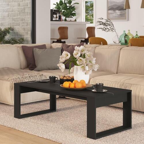Sofabord 110x50x35 cm spånplade sort