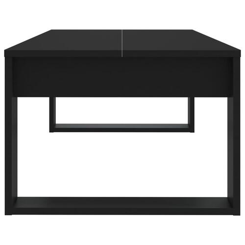 Sofabord 110x50x35 cm spånplade sort