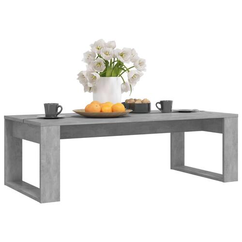 Sofabord 110x50x35 cm spånplade betongrå
