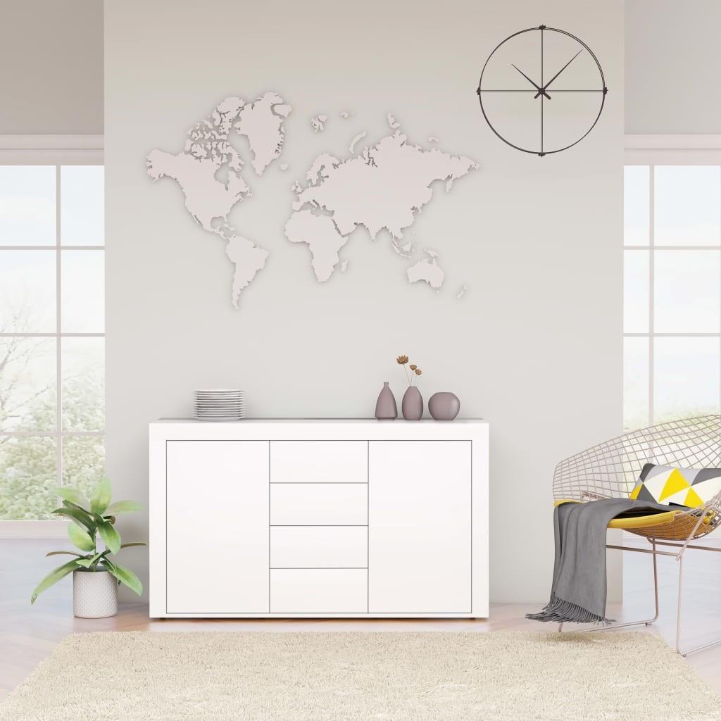 Skænk 120x36x69 cm spånplade hvid
