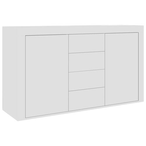 Skænk 120x36x69 cm konstrueret træ hvid