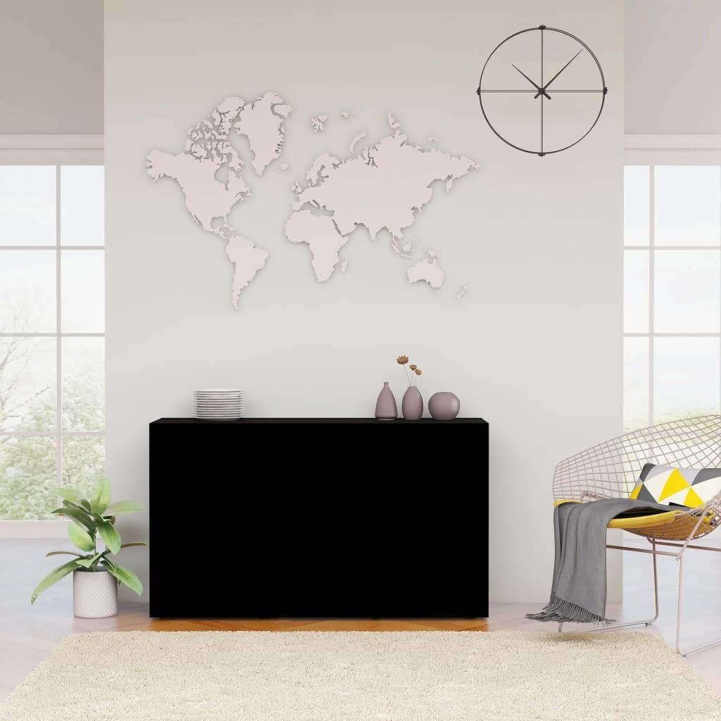 Skænk 120x36x69 cm spånplade sort