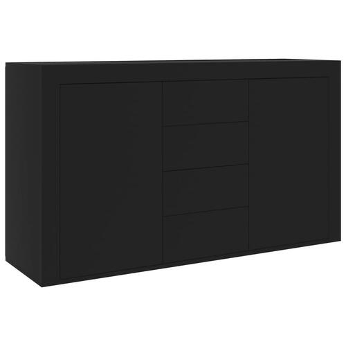 Skænk 120x36x69 cm konstrueret træ sort