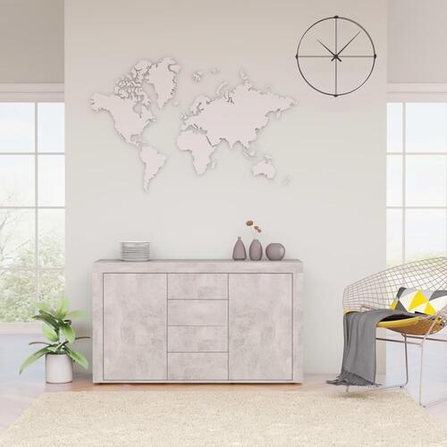 Skænk 120x36x69 cm konstrueret træ betongrå