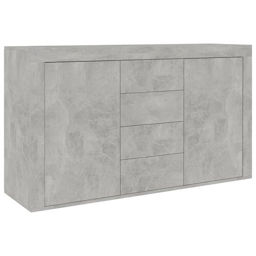 Skænk 120x36x69 cm konstrueret træ betongrå