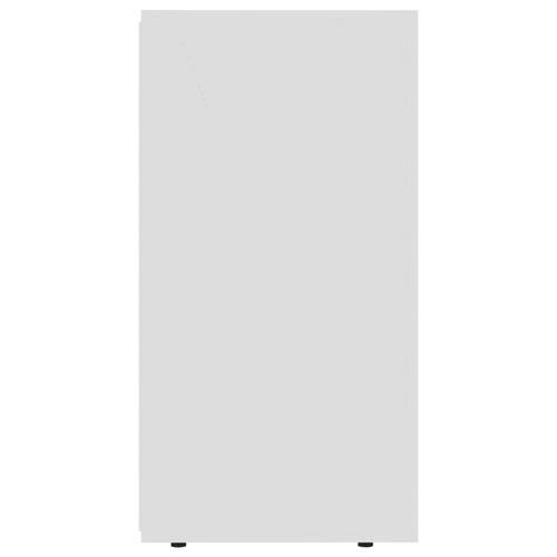 Skænk 120x36x69 cm konstrueret træ hvid højglans