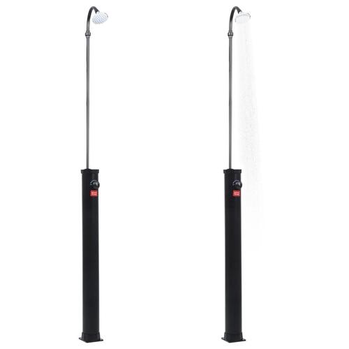 Solopvarmet bruser 215 cm 8 l sort