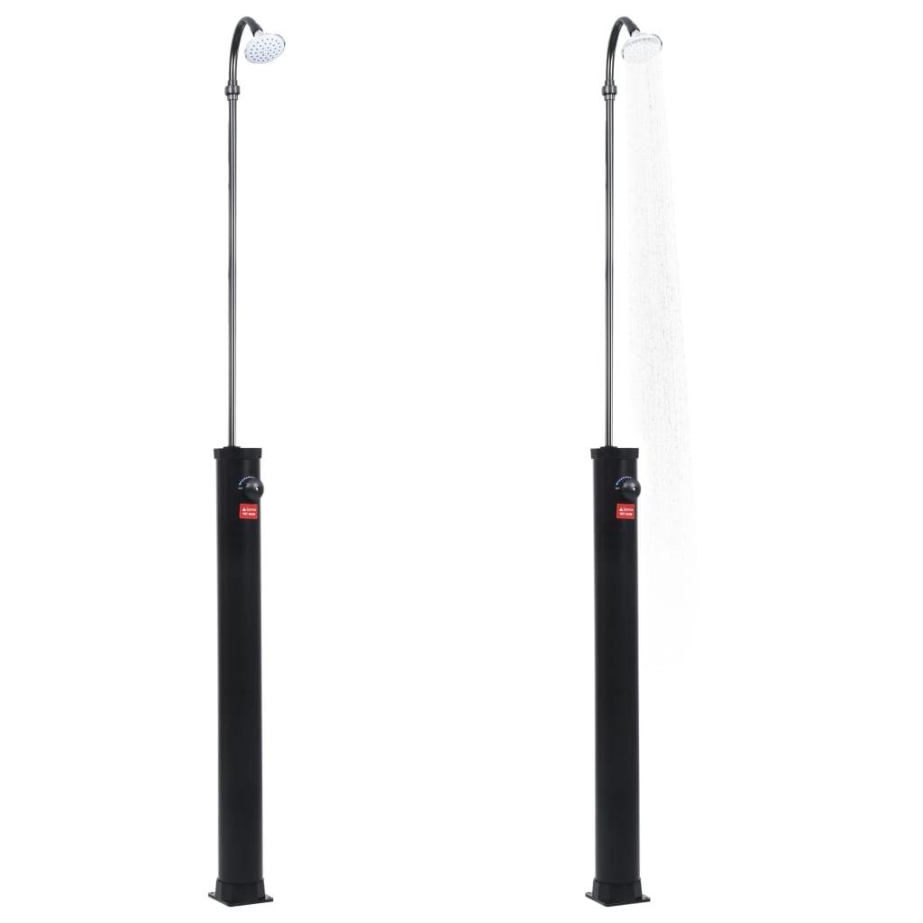 Solopvarmet bruser 215 cm 8 l sort