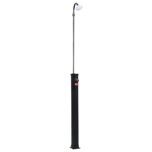 Solopvarmet bruser 215 cm 8 l sort