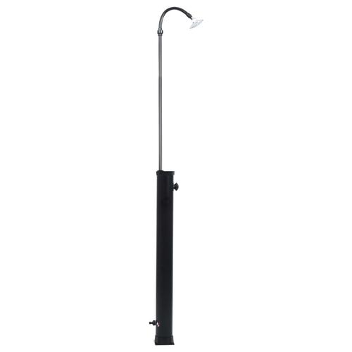 Solopvarmet bruser 215 cm 8 l sort