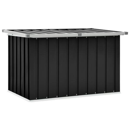 Opbevaringskasse til haven 109x67x65 cm antracitgrå