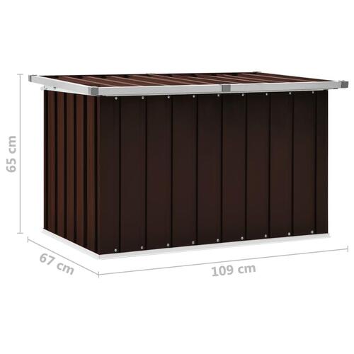 Haveboks 109x67x65 cm brun