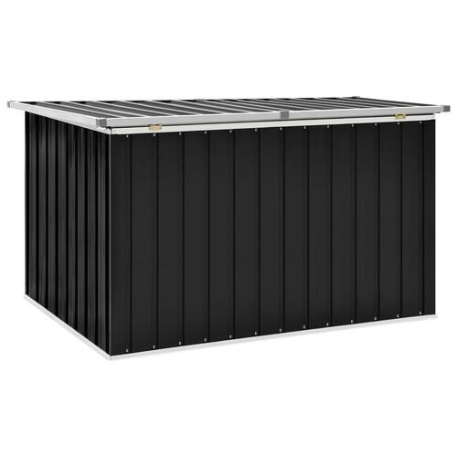 Opbevaringskasse til haven 149x99x93 cm antracitgrå